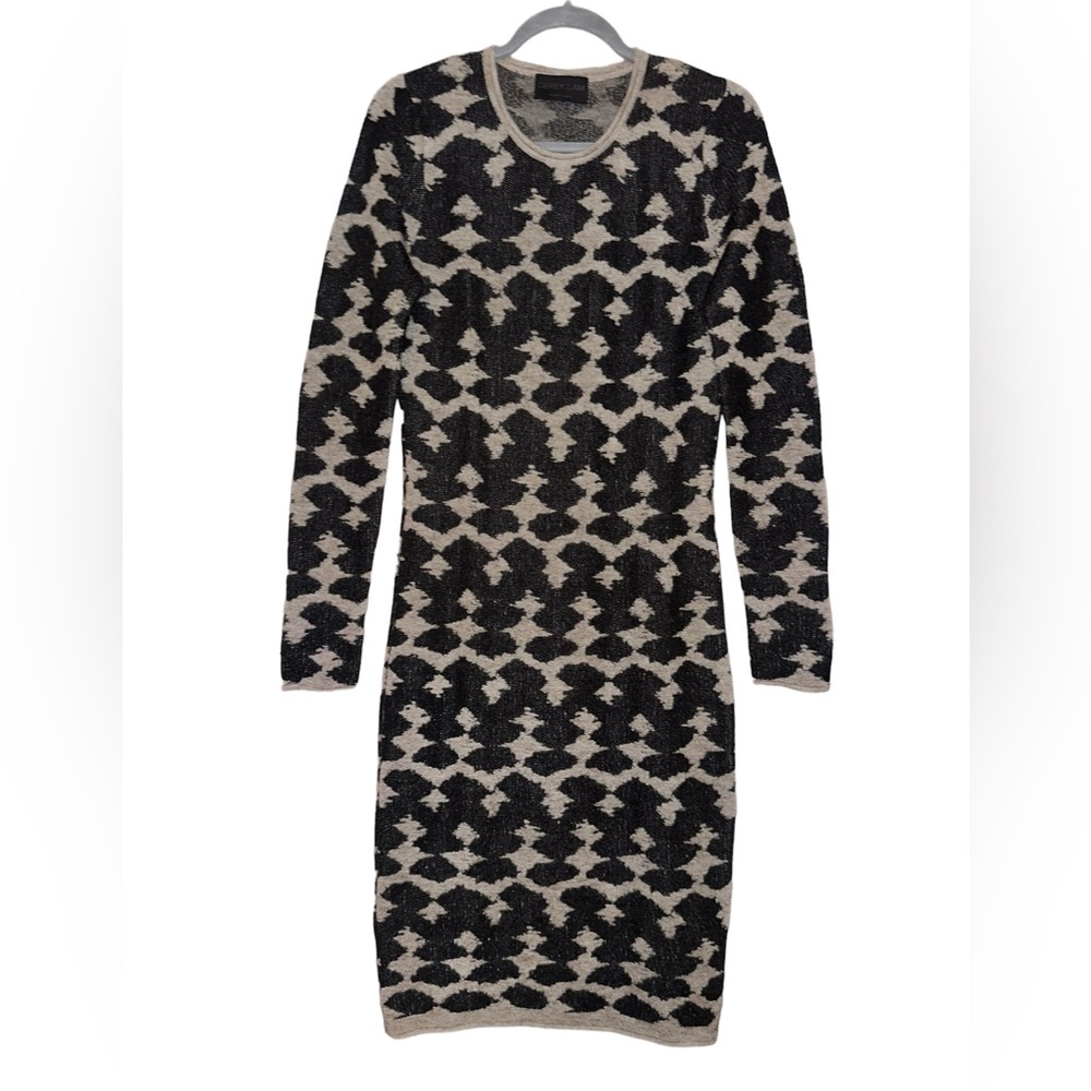 DEREKΒ LAM βοΈ SWEATERβCASHMERE & SILK SWEATER DRESS, Size Large - Picture 5 of 8